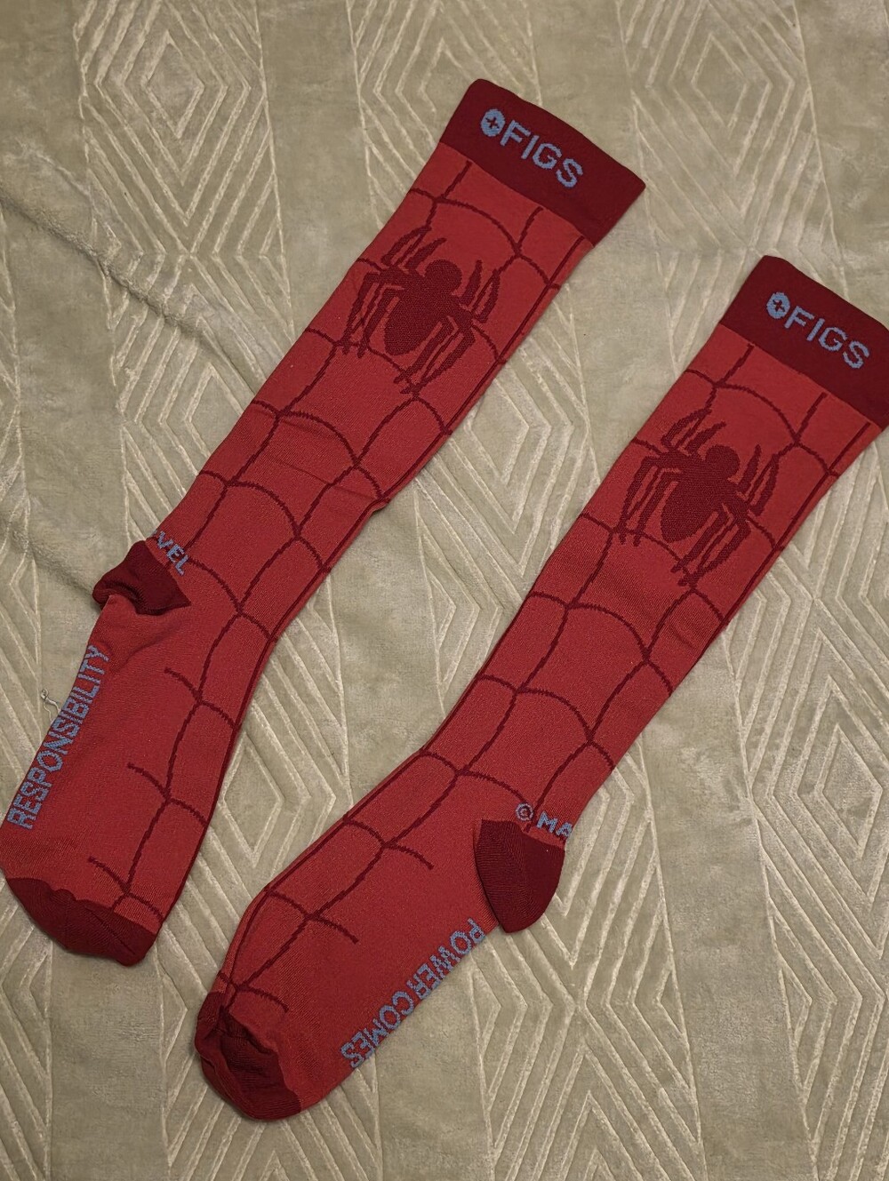 New Figs Compression Socks spider-man